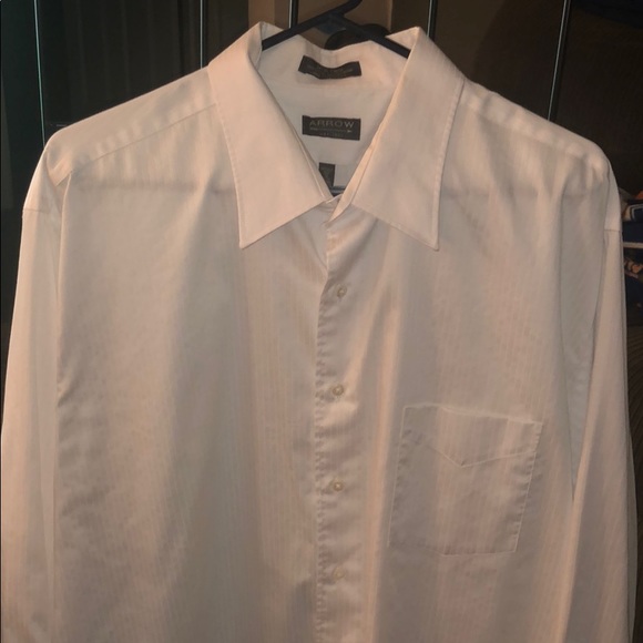 ARROW Men’s White Dress Shirt ... 18 34/35 XXL - Picture 1 of 3